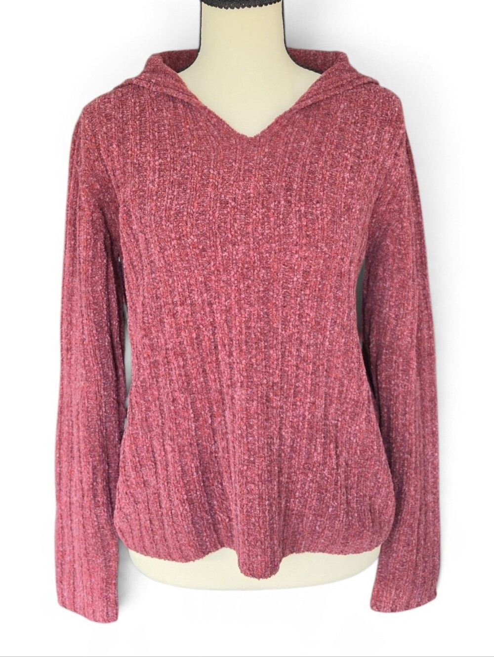 The Territory Ahead Sweater In Burgundy-Size Medium